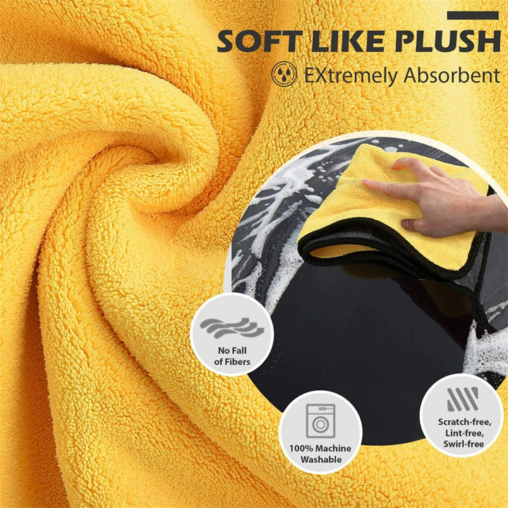 Microfiber Car Cleaning Towels 6pcs Set for Car, Glass & Interior - Carmodza.com