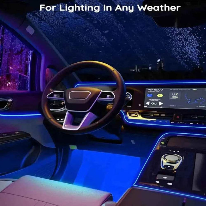 Car Interior Ambient Lighting Kit - USB Music Sync LED Strip Lights - Carmodza.com