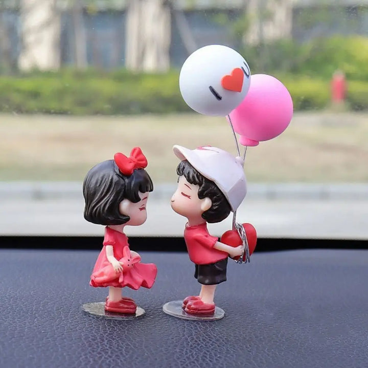 Home Decor Car Ornaments Creative Cartoon Couples Resin Kiss Figure - Carmodza.com
