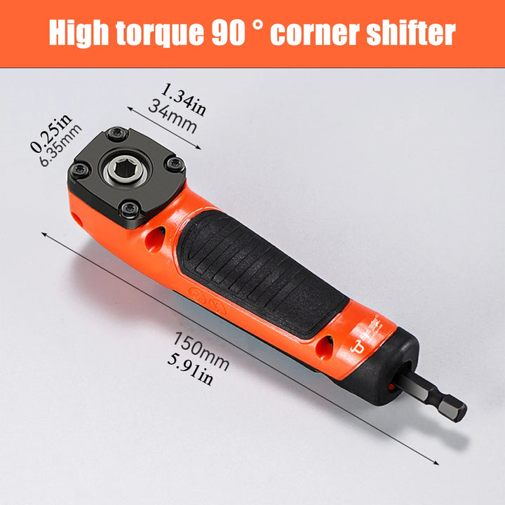 Right Angle Screwdriver Drill Adapter for Tight Spaces - Carmodza.com