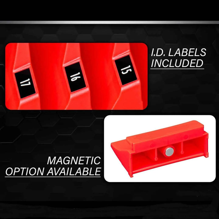 Wrench Rack Wrench Rack Holder Capacity Multifunctional Compact ABS Magnetic Modular Wrench Organizer Wrench Rack Holder