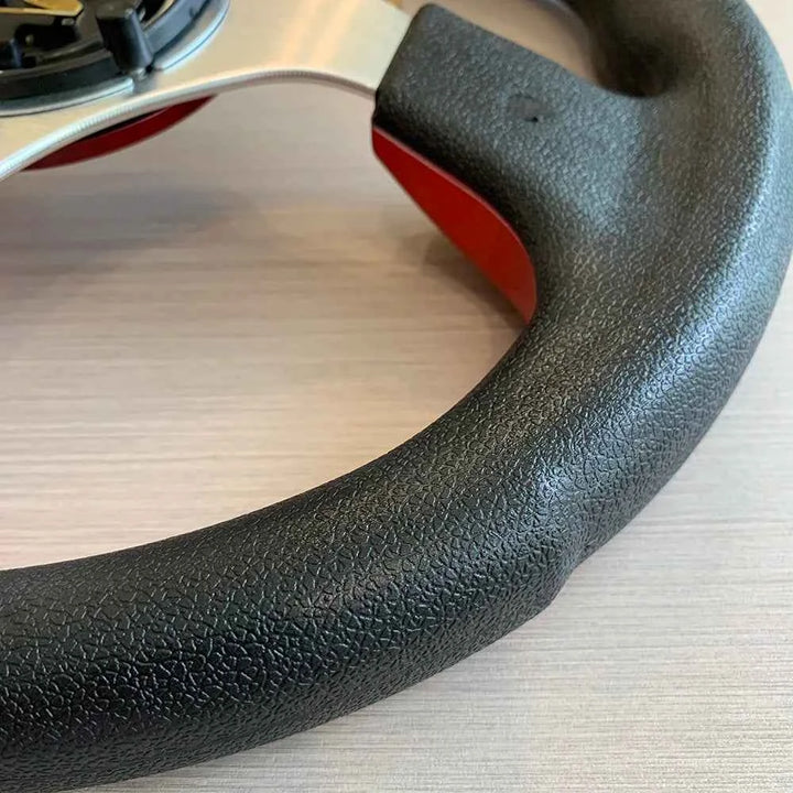 Universal Racing Steering Wheel 13-Inch Sport PU Leather Grip - Carmodza.com