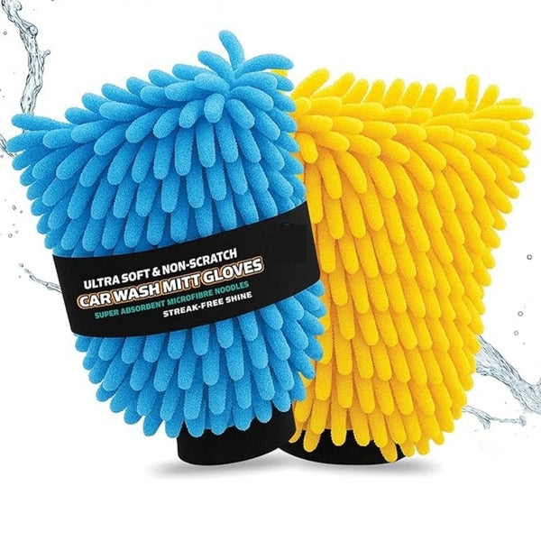 Microfiber Car Wash Mitt Gloves for a Scratch-Free Shine - Carmodza.com