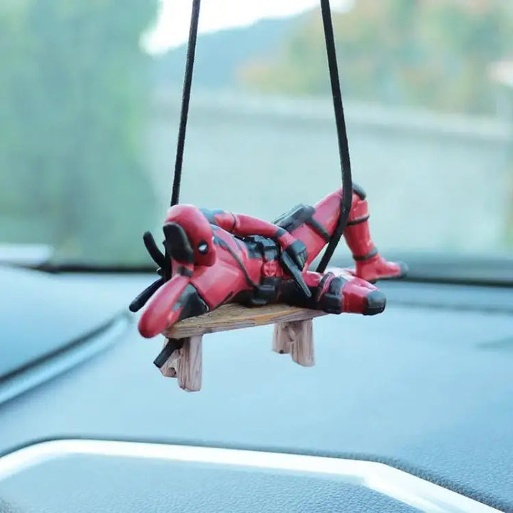 Deadpool Car Pendant for Rearview Mirror Keychain and Decorative Ornaments - Carmodza.com