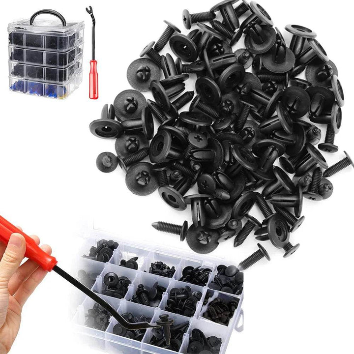 Universal Car Retainer Clips Kit with Fastener Remover Tool - Carmodza.com