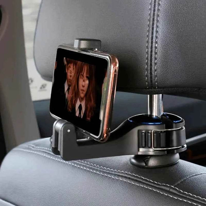 Multifunction Rear Headrest Hook for Car Phone – 2-in-1 Hanger Mount - Carmodza.com