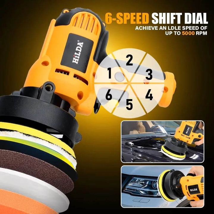 700W Electric Car Polisher Kit | Adjustable Speed Polishing Machine - Carmodza.com