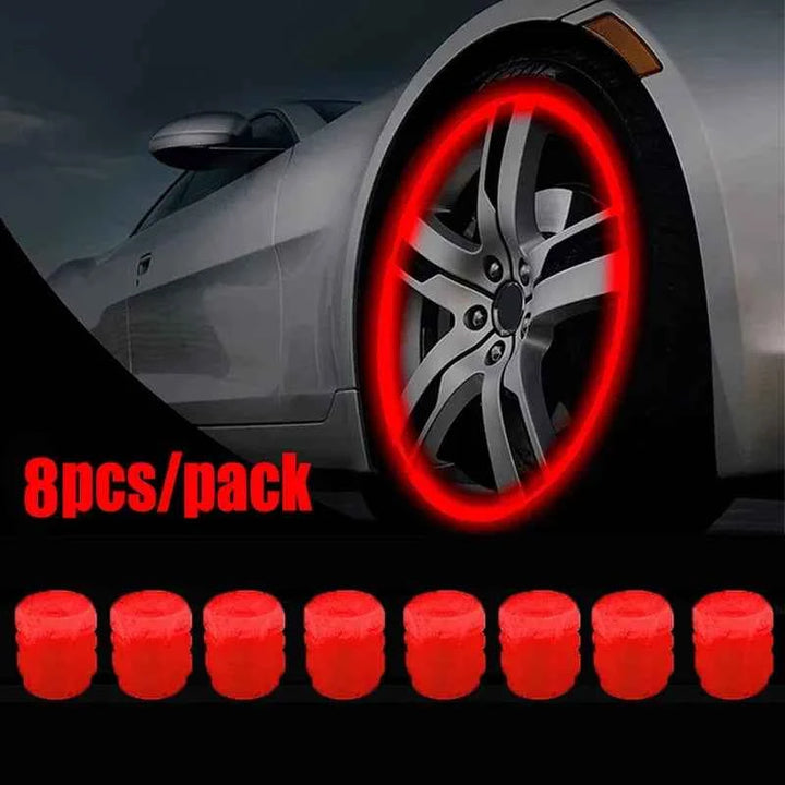 Luminous Car Tire Valve Caps | Universal Glow-in-the-Dark