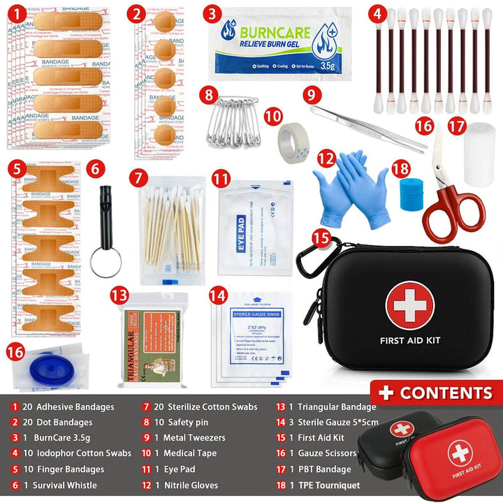 Car Emergency First Aid Kit - 103 Piece Medical Kit - Carmodza.com