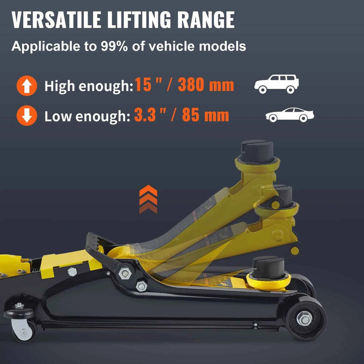2.5T Low Profile Floor Jack - Heavy Duty Hydraulic