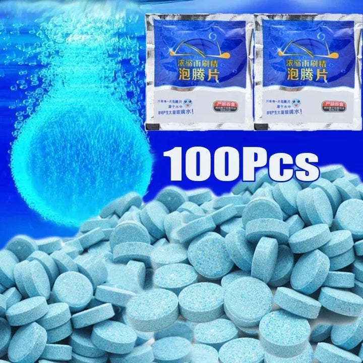 Windshield Washer Effervescent Tablets (100 Pcs Pack) - Carmodza.com