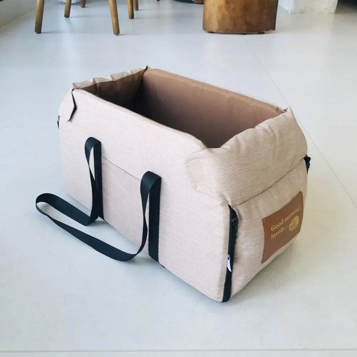 Dog Car Console Booster Seat | Portable Pet Travel Bed - Carmodza.com