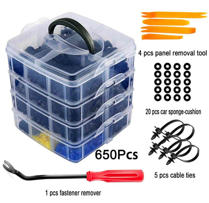 Universal Car Retainer Clips Kit with Fastener Remover Tool - Carmodza.com