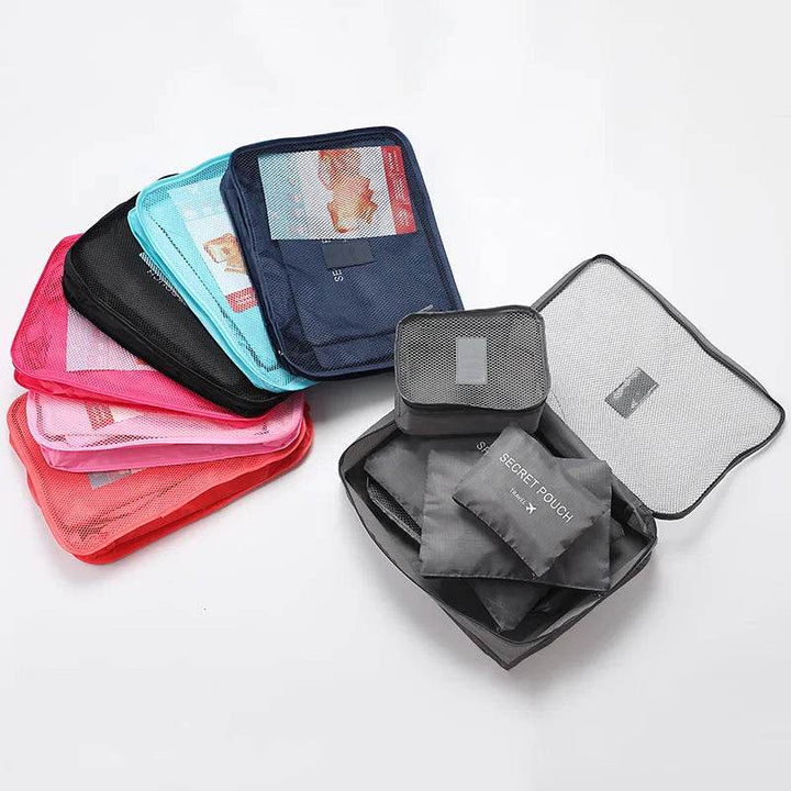 Travel Clothes Storage Bags Set - 6Pcs Luggage Organizer - Carmodza.com