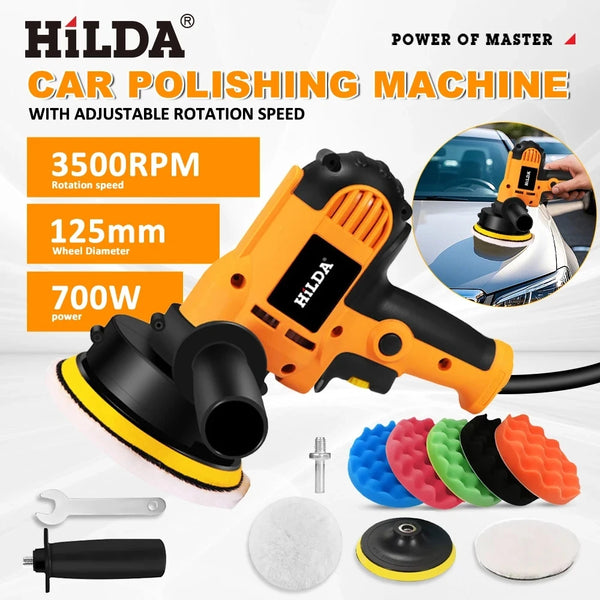700W Electric Car Polisher Kit | Adjustable Speed Polishing Machine - Carmodza.com