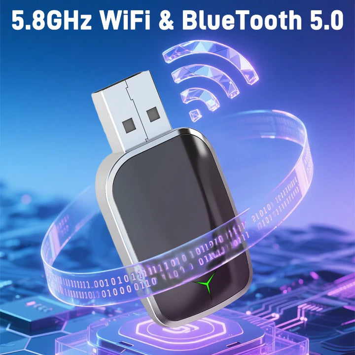 Wireless CarPlay Android Auto Adapter | 2-in-1 USB Dongle - Carmodza.com