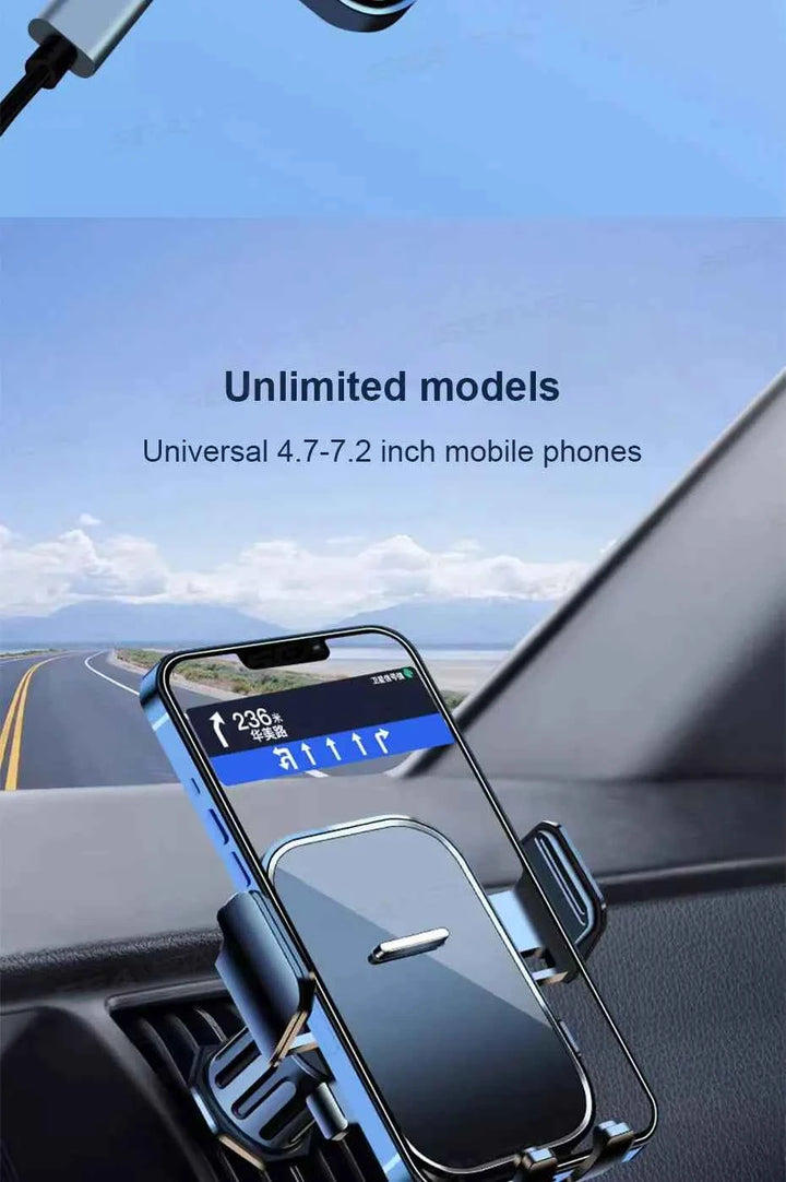 Universal Car Air Vent Phone Holder with Stable Metal Hook - Carmodza.com