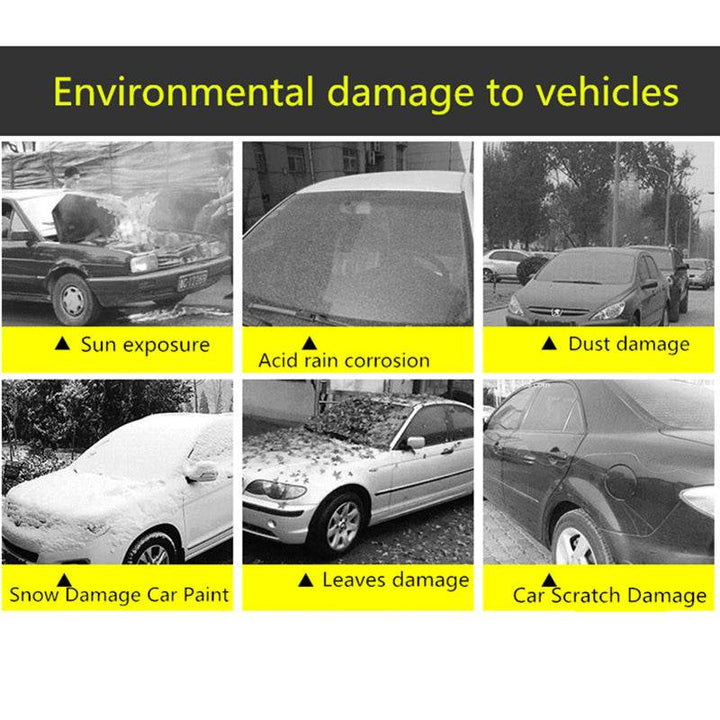 Universal All-Weather Car Cover with Reflective Strips - Carmodza.com