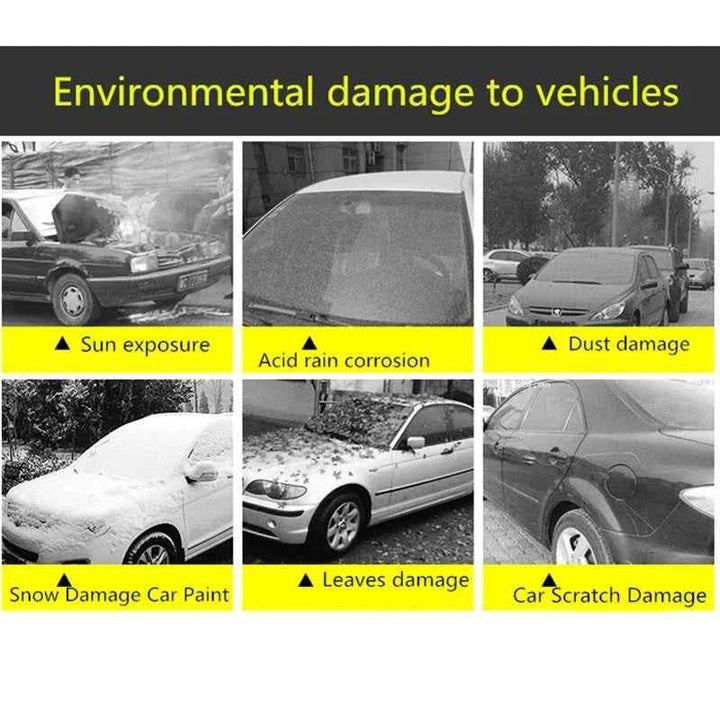 Universal All-Weather Car Cover with Reflective Strips - Carmodza.com