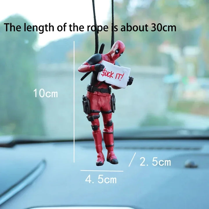 Deadpool Car Pendant for Rearview Mirror Keychain and Decorative Ornaments - Carmodza.com