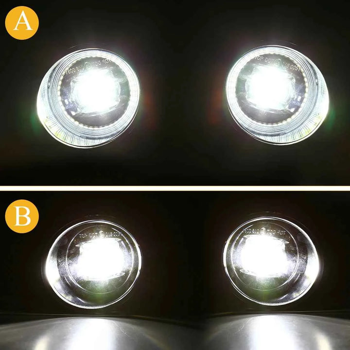 Audi A4 B6 LED Fog Lights with Angel Eyes (2001-2005) - Carmodza.com
