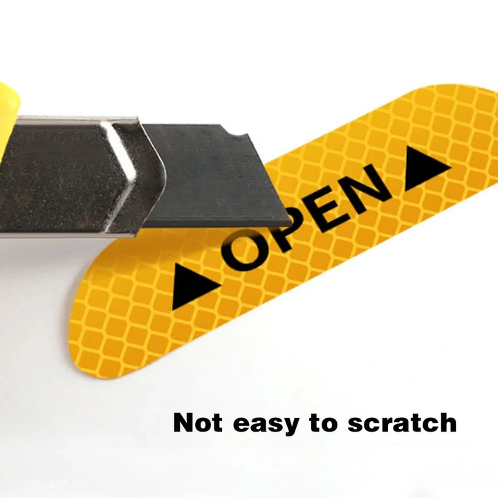 Car Door Reflective Warning Stickers | High-Visibility Safety Decals - Carmodza.com