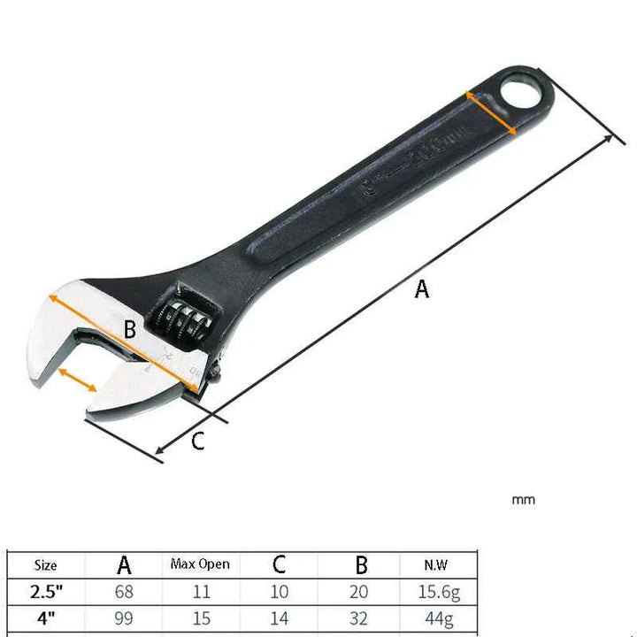 Mini Adjustable Spanner Portable Key Tool Set for Easy Carry - Carmodza.com