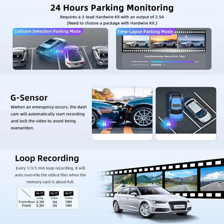 4K WiFi GPS Dash Cam with App Control & Night Vision - Carmodza.com