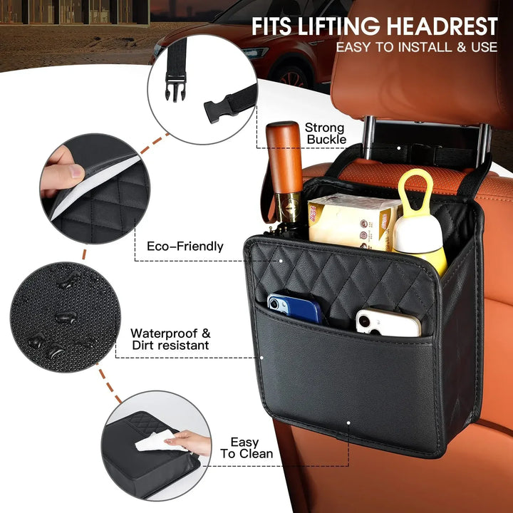 Multi-functional Car Seat Storage Bag Back Organizer - Carmodza.com