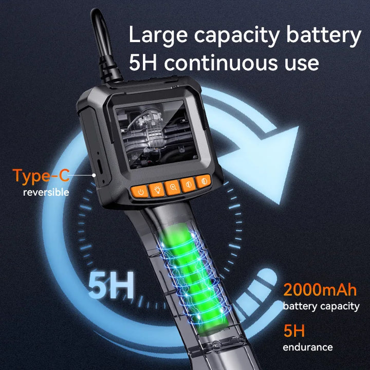 Industrial Borescope Endoscope Camera 4.3" HD 1080P Car Inspection - Carmodza.com
