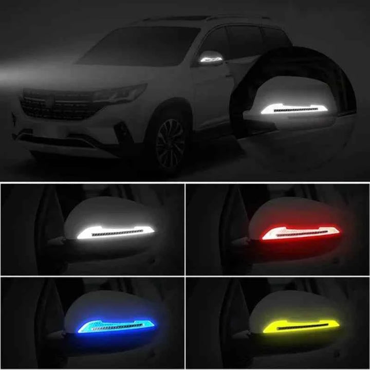 Car Reflective Stickers Traceless Protective Sticker – Rearview Mirror Safety Strips - Carmodza.com