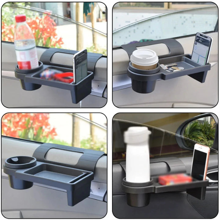 Car Door Window Organizer Tray with Cup & Phone Holder - Carmodza.com