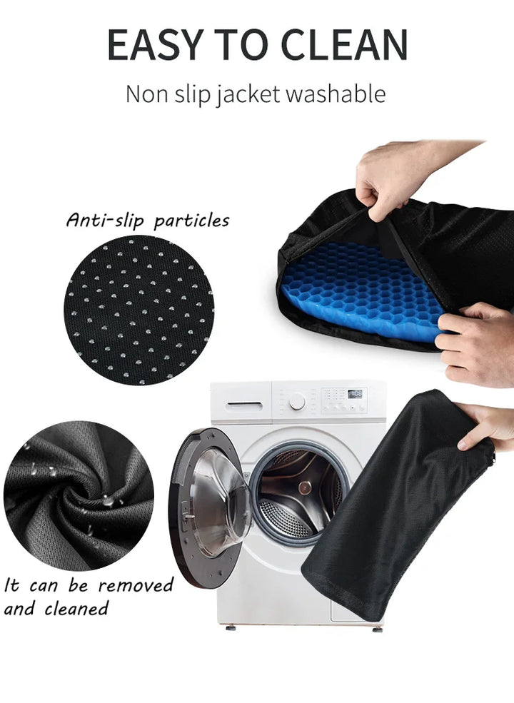 Gel Seat Cushion Car: Breathable Honeycomb Design - Carmodza.com