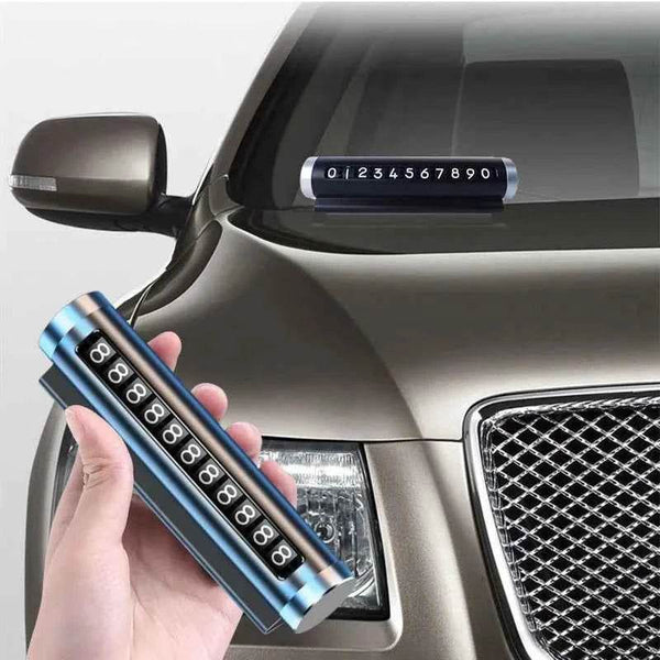 Metal Car Temporary Parking Card Number Plate Stickers - Carmodza.com