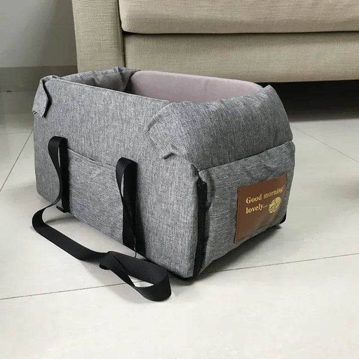 Dog Car Console Booster Seat | Portable Pet Travel Bed - Carmodza.com