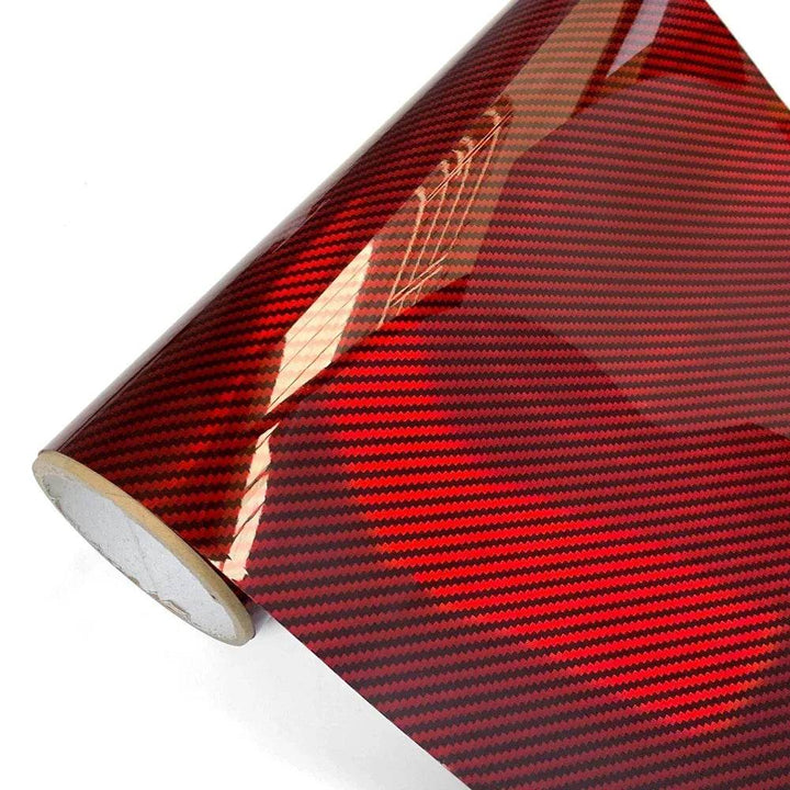 Holographic Carbon Fiber Vinyl Wrap | Glossy Car Sticker Film - Carmodza.com