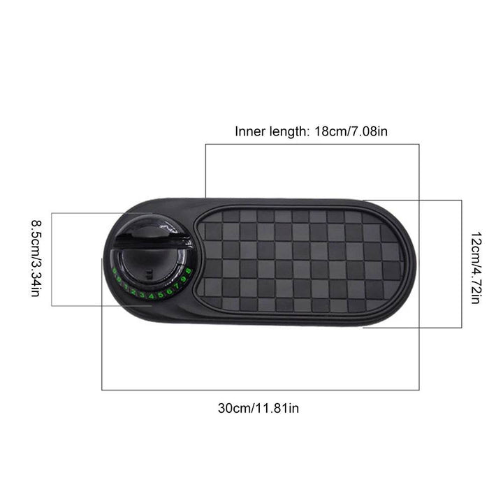 Anti-Slip Car Dashboard Organizer Mat with 360° Phone Holder - Carmodza.com