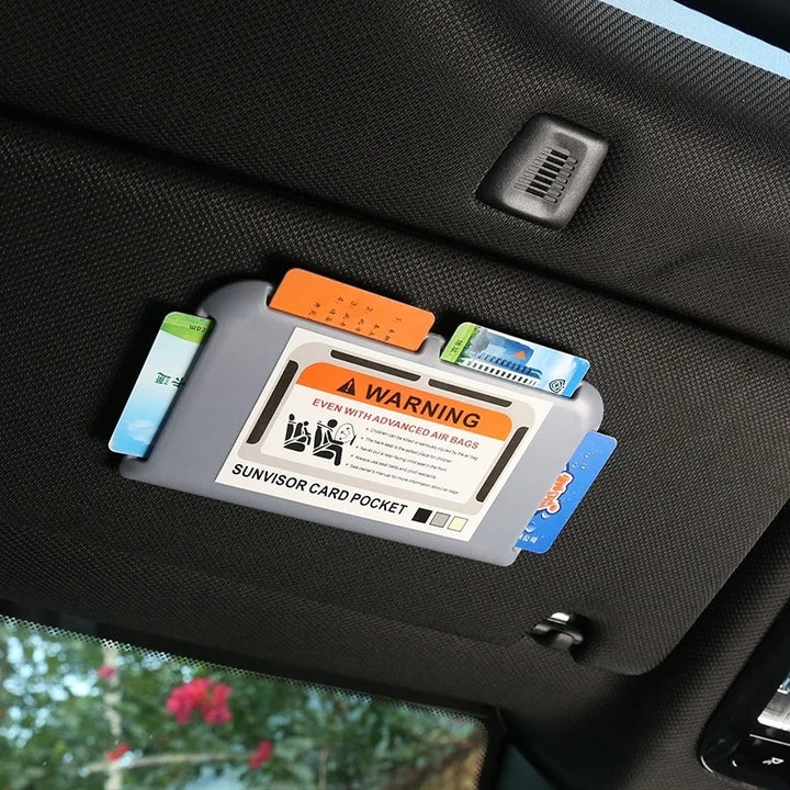 Car Visor Card Holder Clip for Interior Storage & Organization - Carmodza.com