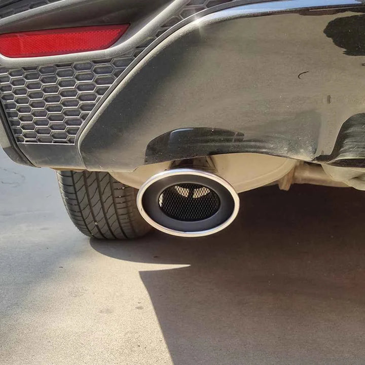 Car Exhaust Tip, 6.3cm Inlet Stainless Steel Exhaust Tips, Chrome Polished Tailpipe Tip, Muffler Tip Pipes for Honda Civic 10th