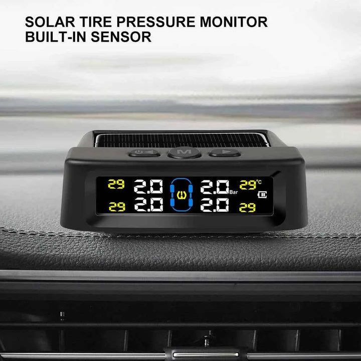 Solar Powered Car TPMS | Real-Time Tire Pressure & Temp Monitor - Carmodza.com
