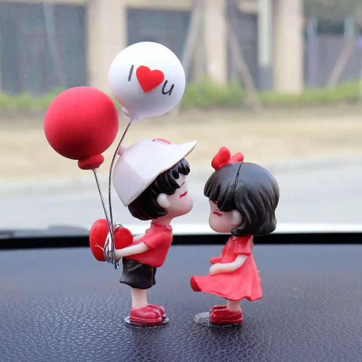 Home Decor Car Ornaments Creative Cartoon Couples Resin Kiss Figure - Carmodza.com