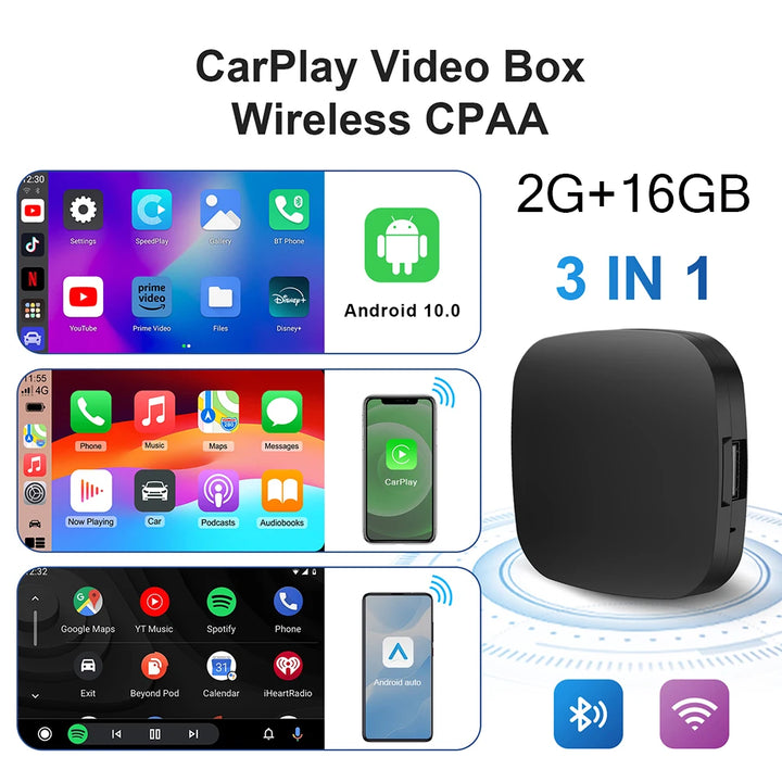 Smart CarPlay AI Box Adapter for Wireless Android Auto & CarPlay - Carmodza.com