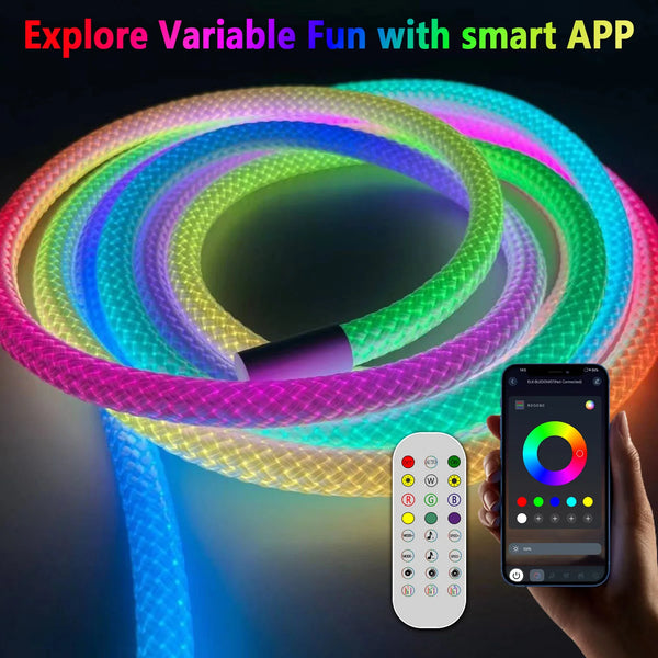 LED Neon Car Light Strip with Bluetooth APP Control - Carmodza.com