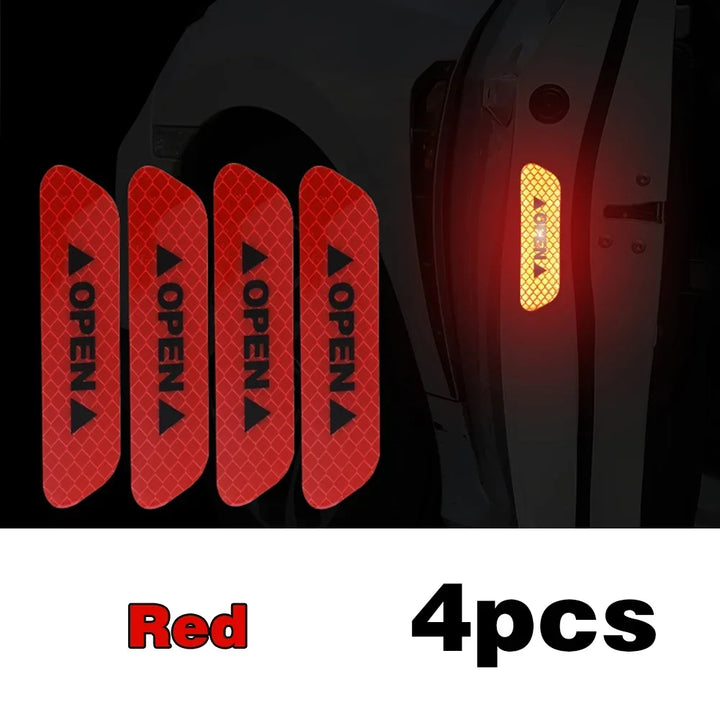 Car Door Reflective Warning Stickers | High-Visibility Safety Decals - Carmodza.com