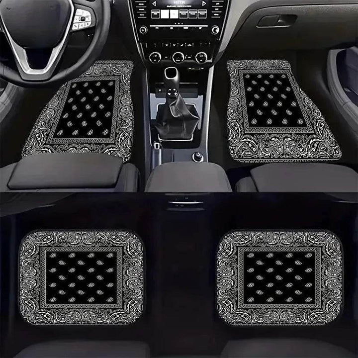 Bohemian Car Foot Mats Universal - 4 Piece Set - Carmodza.com