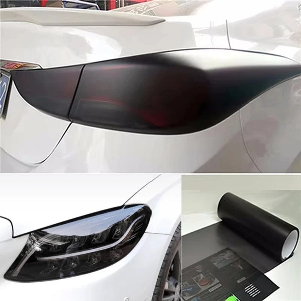 Car Headlight Tint Vinyl Film | Matte Black Smoke Light Wrap - Carmodza.com