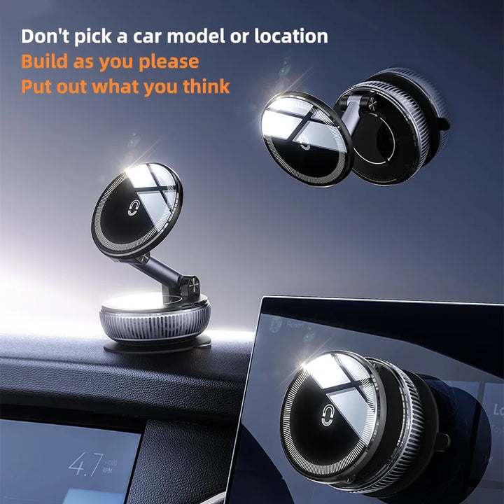 Magnetic Car Phone Holder Mount | 360° Rotating & Foldable - Carmodza.com