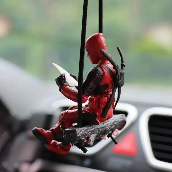 Deadpool Car Pendant for Rearview Mirror Keychain and Decorative Ornaments - Carmodza.com