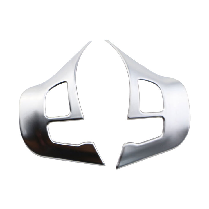 Peugeot 208 2008-2018 Steering Wheel Trim Cover - Glossy Silver ABS - Carmodza.com