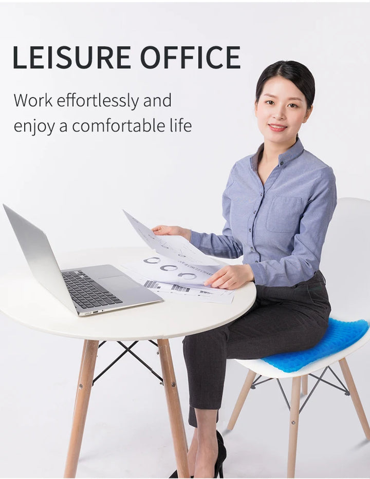 Gel Seat Cushion Car: Breathable Honeycomb Design - Carmodza.com